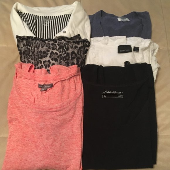 Eddie Bauer, Faded Glory, Old Navy Tops - Bundle of 2X Tops, Jacket & Sweater